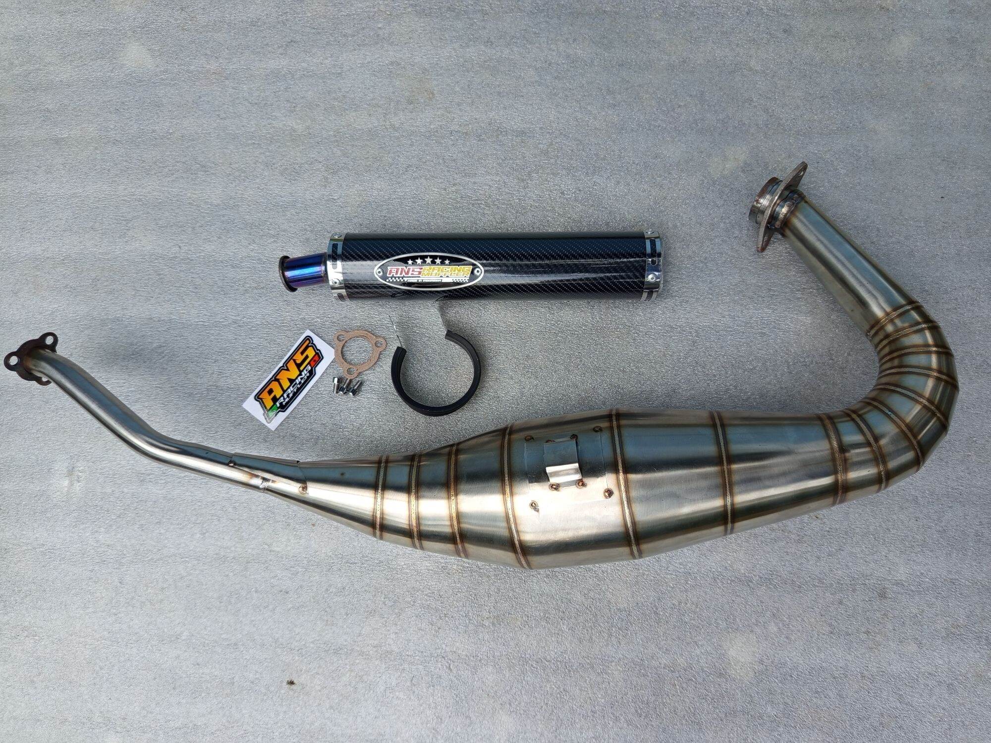 Knalpot kawasaki ninja ANS Racing R RR SS carbon! Harga 665,000 rupiah*Gratis Ongkir