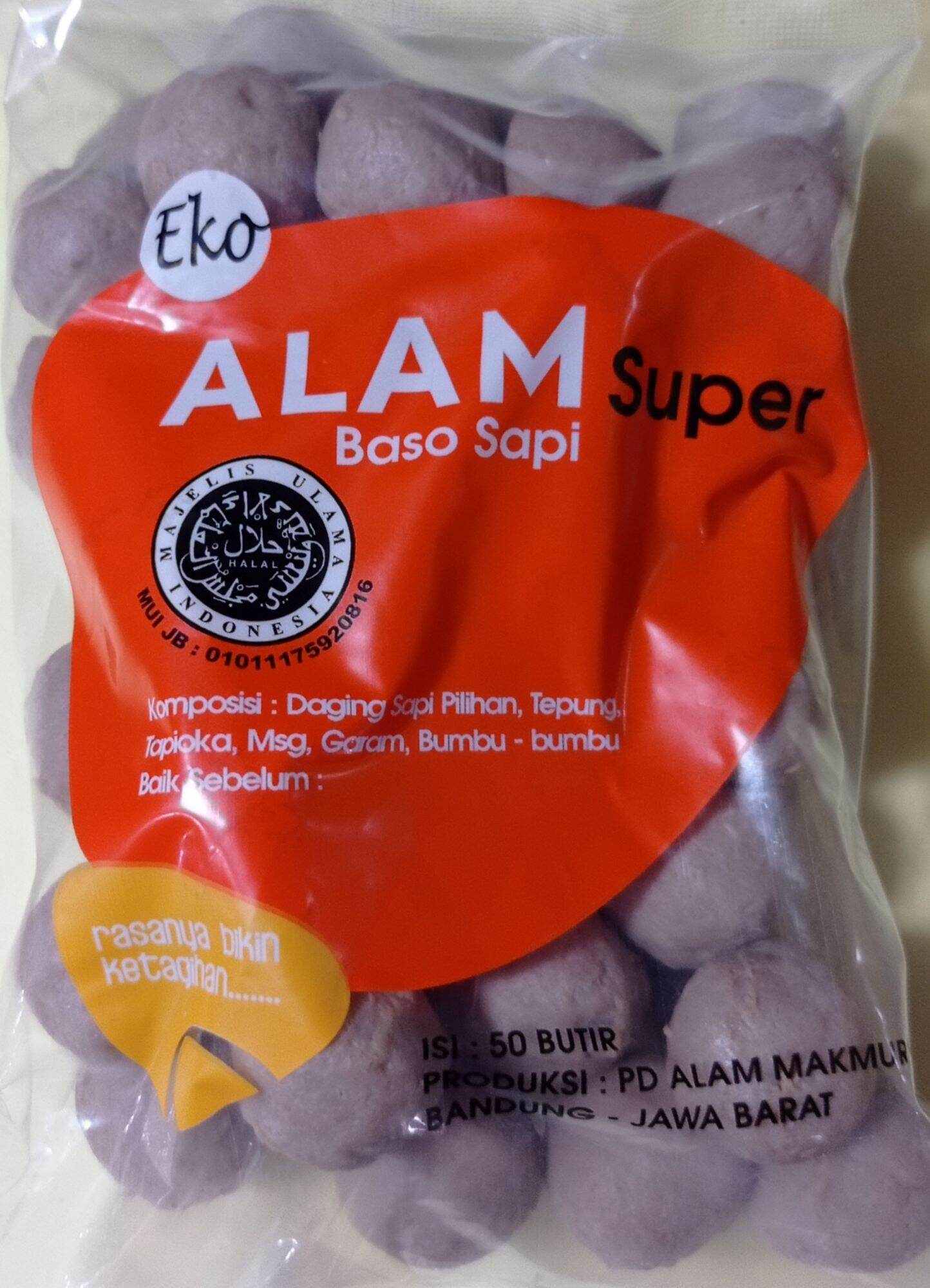 Bakso Sapi Alam Super Enak Isi 50 Butir Lazada Indonesia