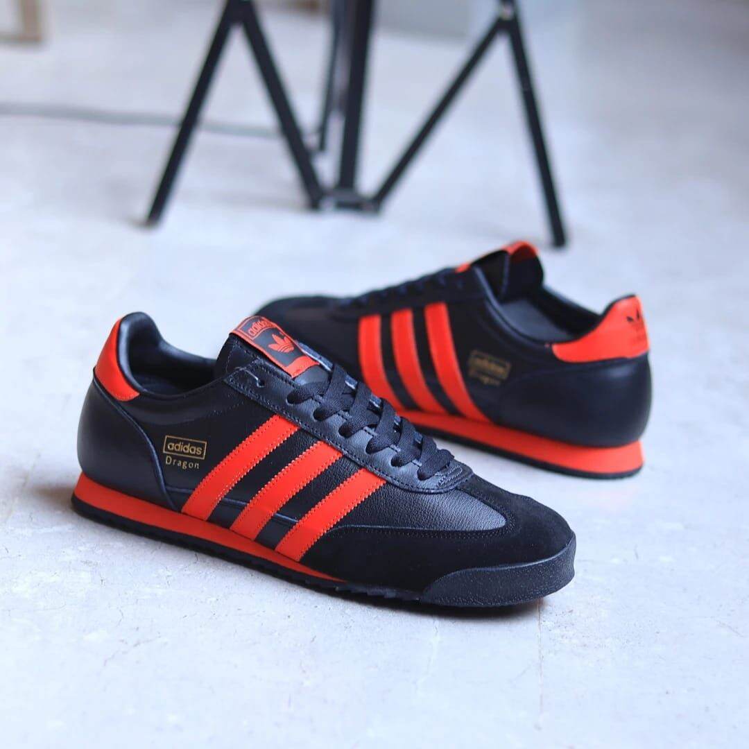 Adidas dragon outlet black red