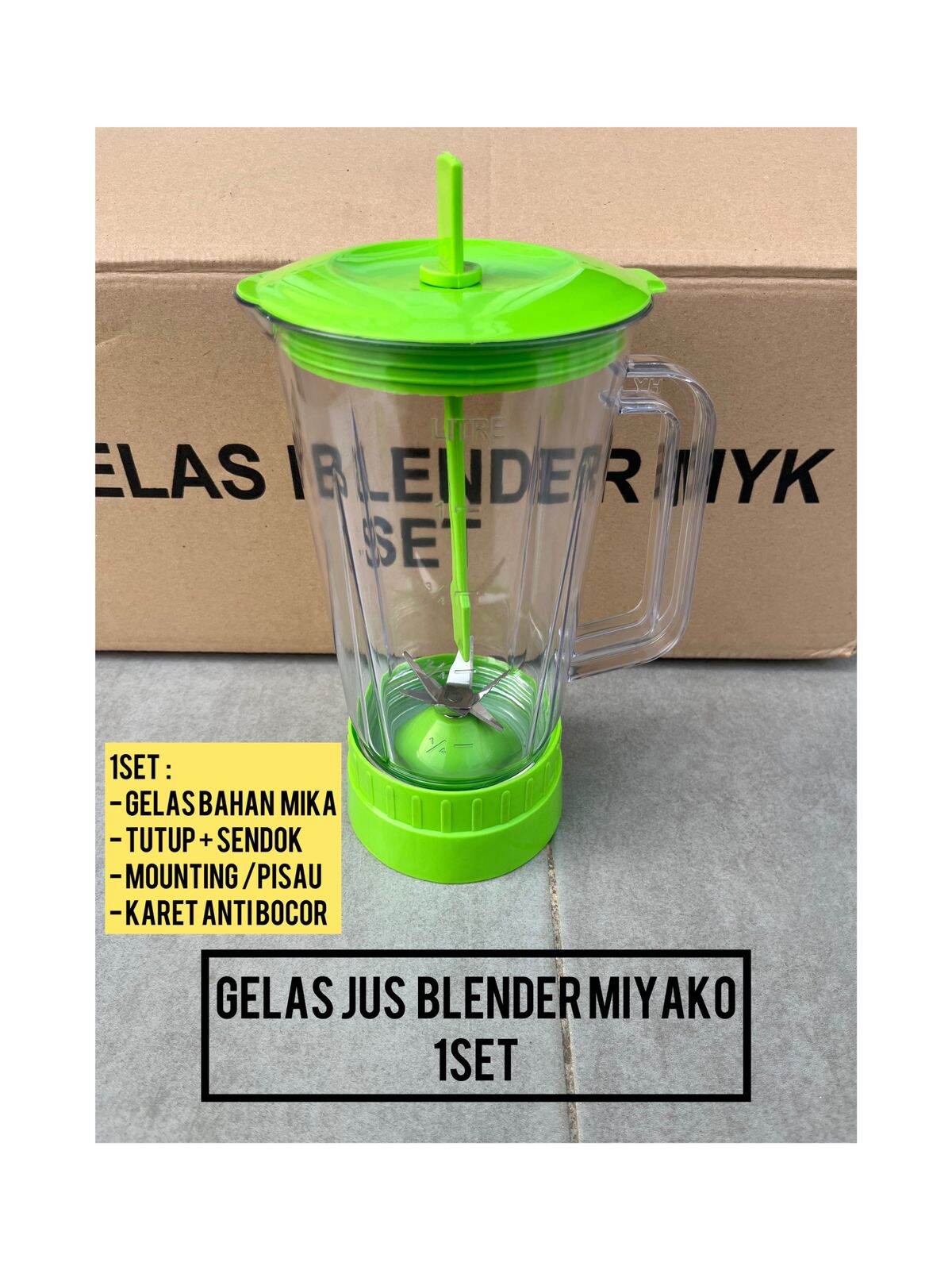 Gelas Jus Blender Miyako Gelas Set Jus Miyako Baru Lazada Indonesia