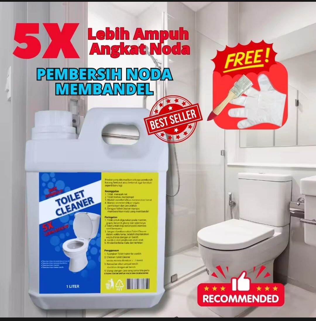 Toilet Cleaner Cairan pembersih Kloset Porselen Setanless Syower Kran WC Wastafel Bowel ...
