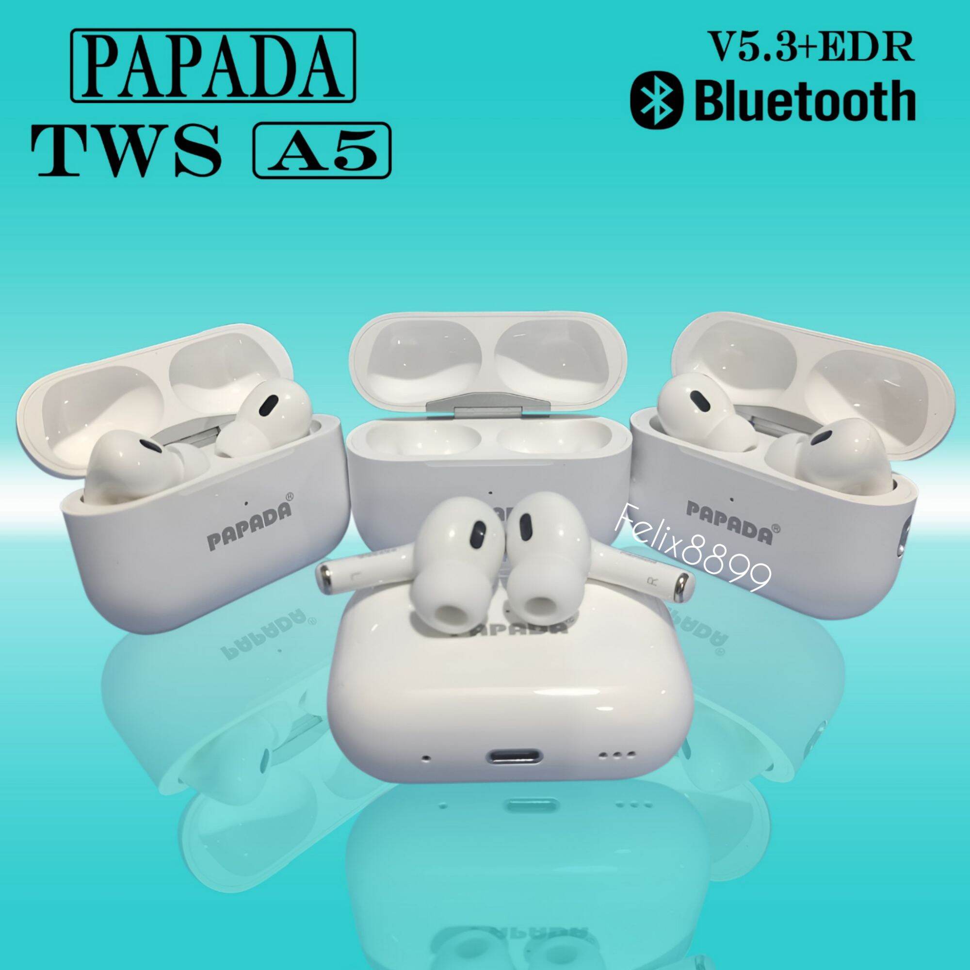 PAPADA TWS A5 TRUE WIRELESS Headset Earphone Airbuds Earbuds