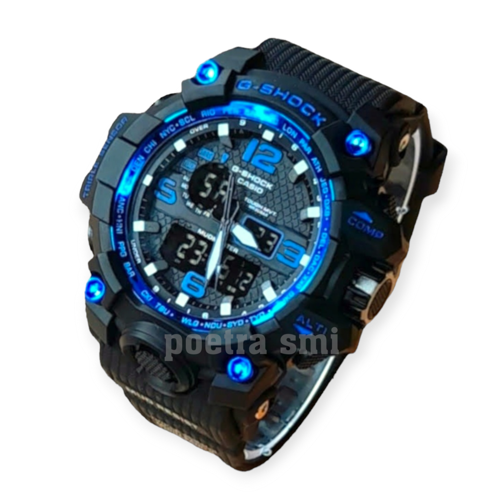 casio g shock jam tangan pria dual time dua mesin model sport fashion  digital dan analog Lazada Indonesia