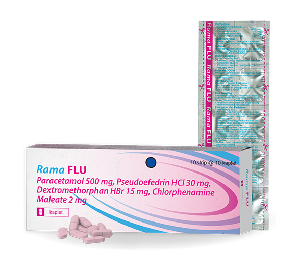 ramaflu strip isi 10 tablet / rama flu strip / obat batuk pilek murah ...