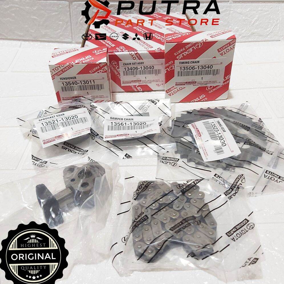 Timing Chain Set Assy Rantai Keteng Komplit Kijang 5K Super 7K Kapsul Original 13406-13040 Harga 330,000 rupiah*Gratis Ongkir