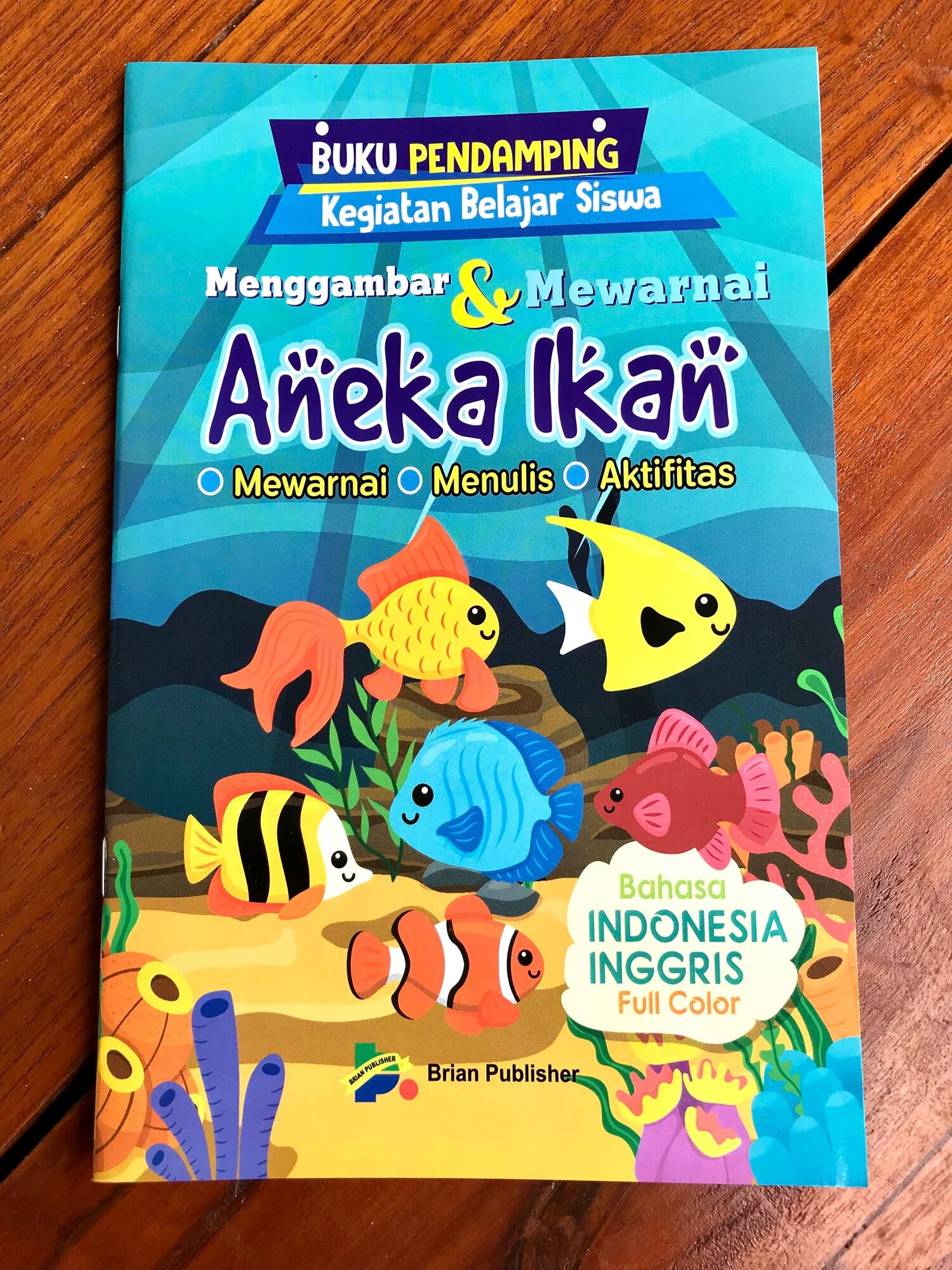 BUKU TK & PAUD : Belajar Menulis Menggambar & Mewarnai Seri IKAN ...