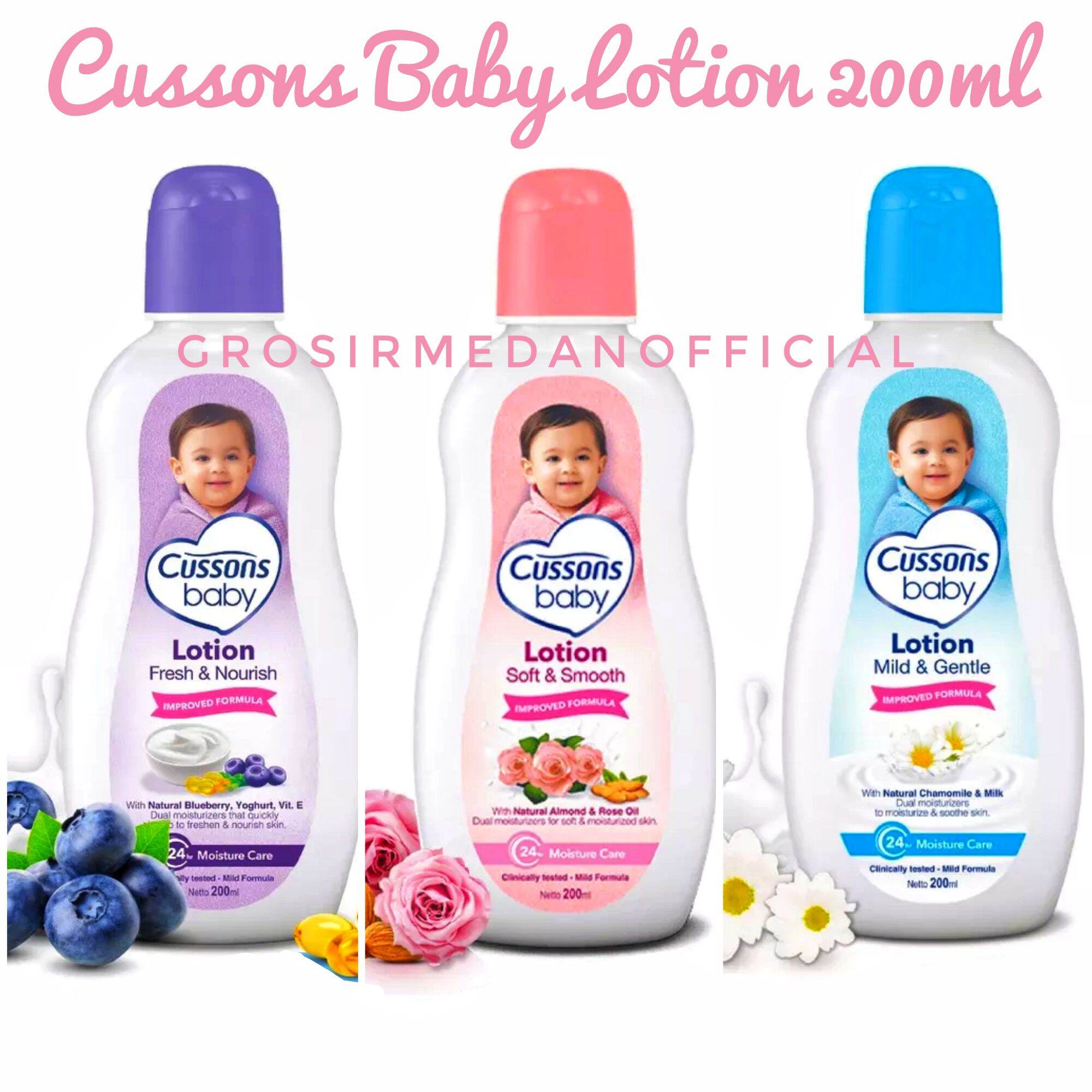 CUSSONS BABY LOTION 200 ML - LOSION BAYI BUAT KULIT SEHAT HALUS DAN LEMBUT