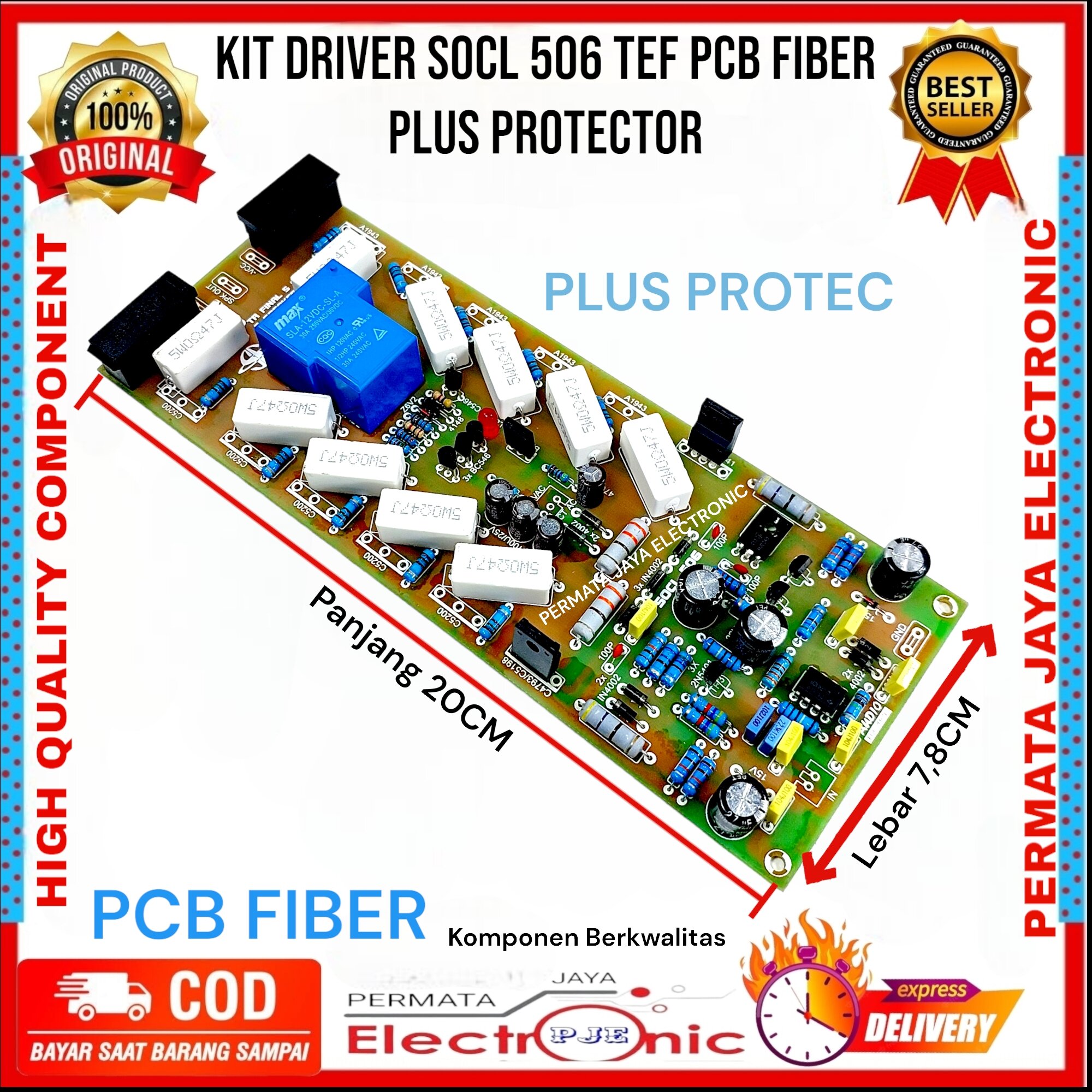 KIT Driver Amplifier SOCL 506 TEF PCB FIBER 2U 4TR Plus Protector Lazada Indonesia