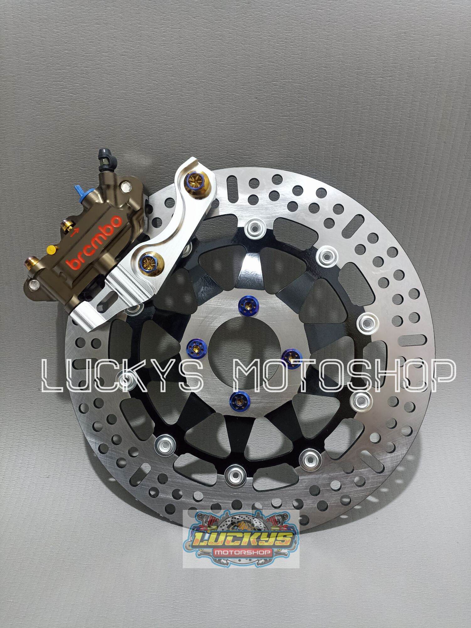 PAKET KALIPER RX KING/KALIPER MONOBLOK 4 PISTON CNC + DISK PIRINGAN