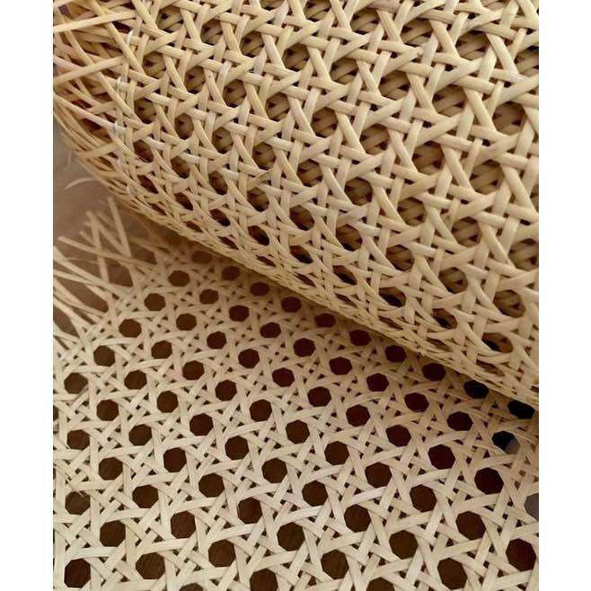 Lembaran Anyaman Rotan Webing Alami Ukuran 40x50
