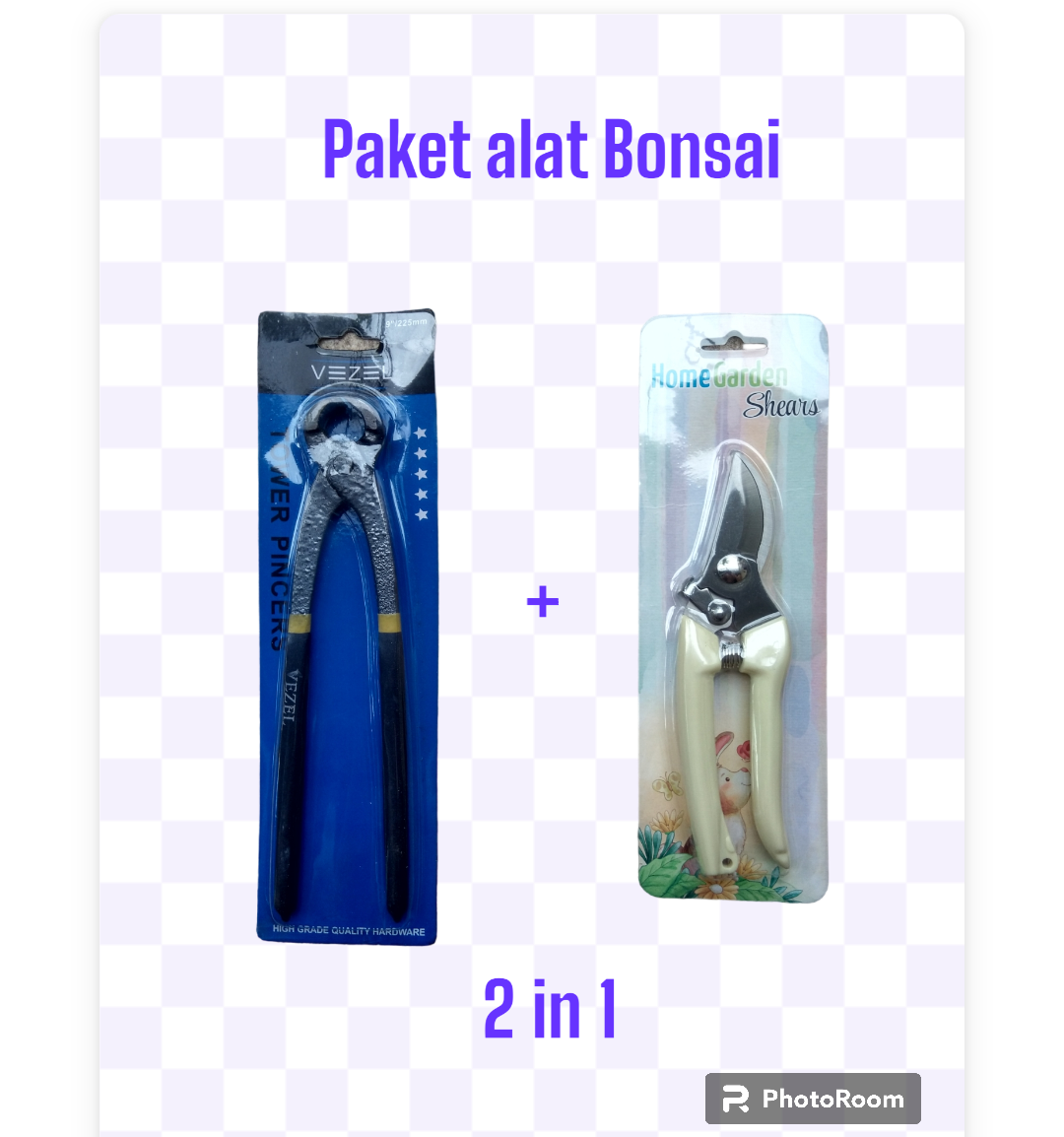 Paket Alat Bonsai In Gunting Dahan Putih Catok Modifikasi Sudah Tajam Siap Pakai Lazada