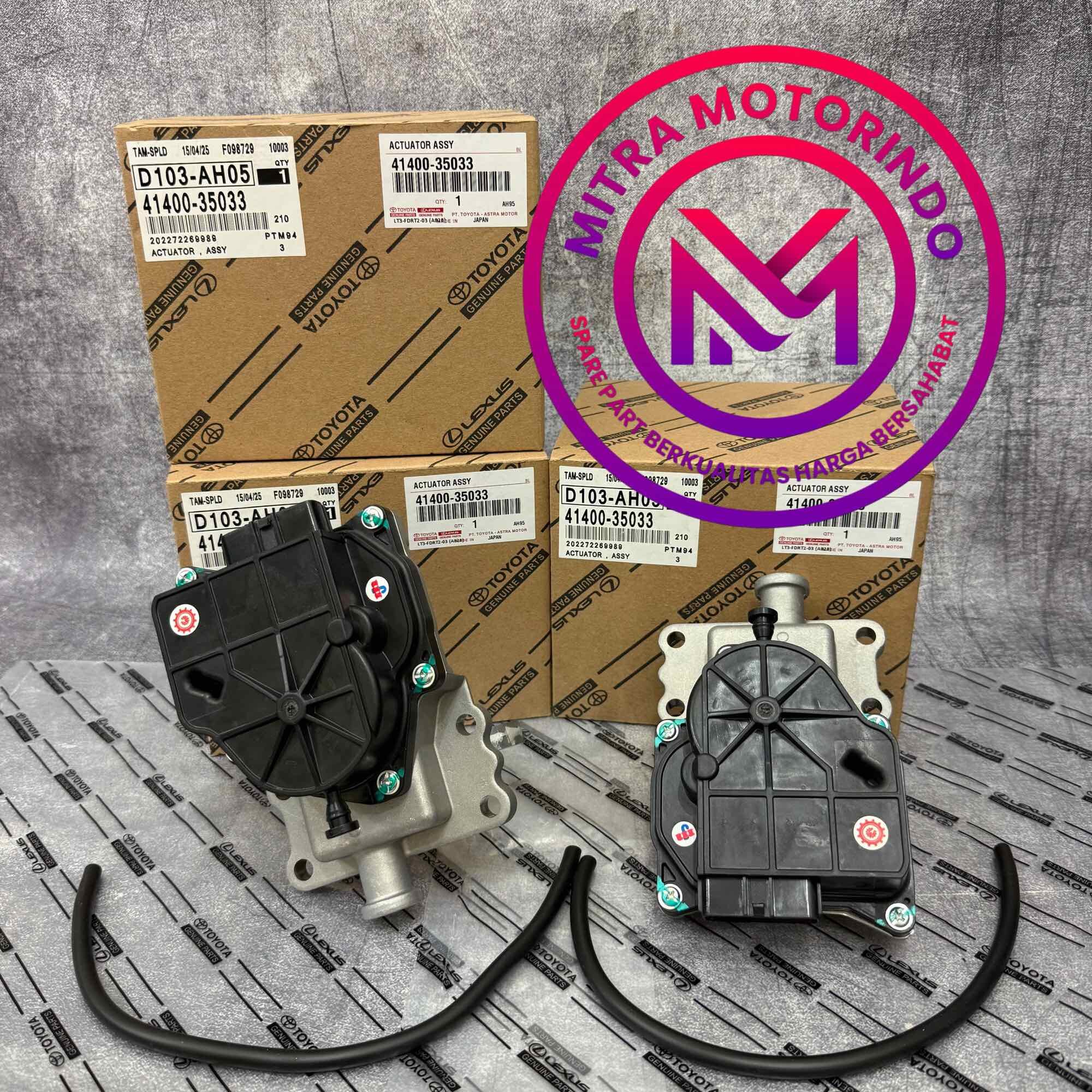 Actuator Assy/ Front Axle Actuator for Toyota Hilux Revo (1Gd-2Gd) / Hilux Vigo (1Kd-2Kd) / Fortuner Vnt (1Pcs) 41400-35033 Harga 1,570,000 rupiah*Gratis Ongkir