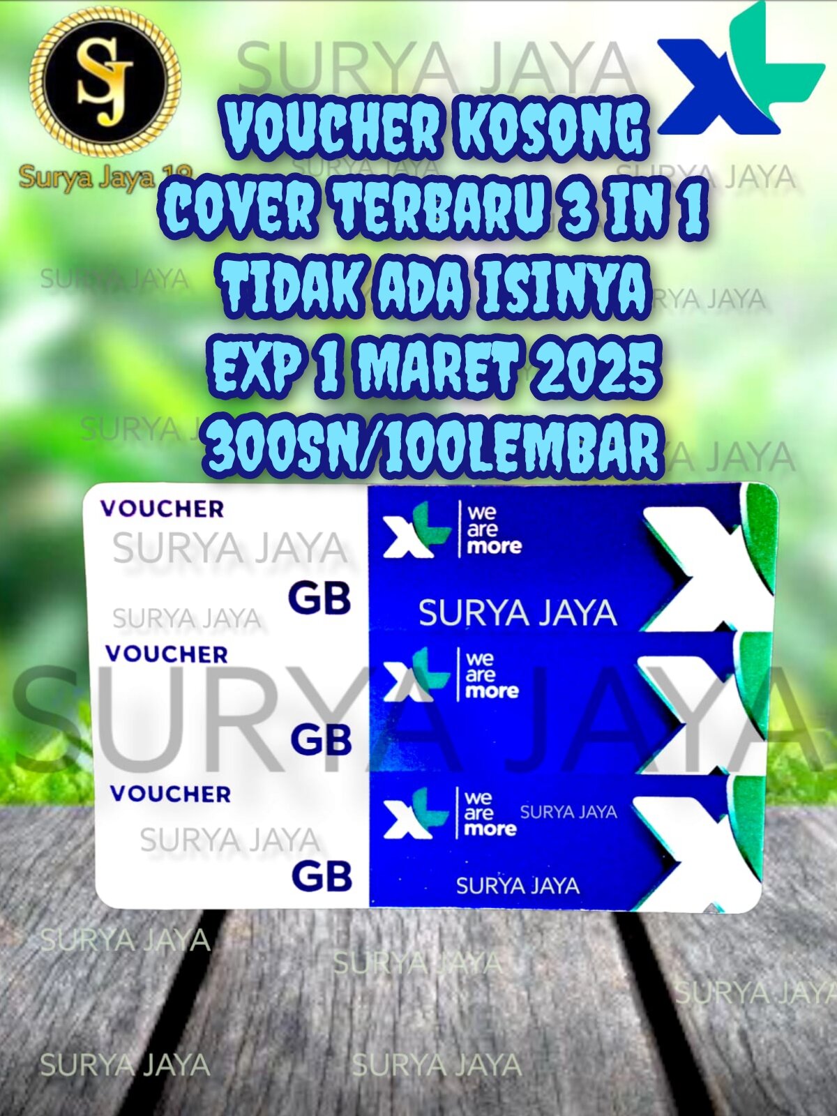 VOUCHER KOSONG XL COVER BARU 3 IN 1 | Lazada Indonesia