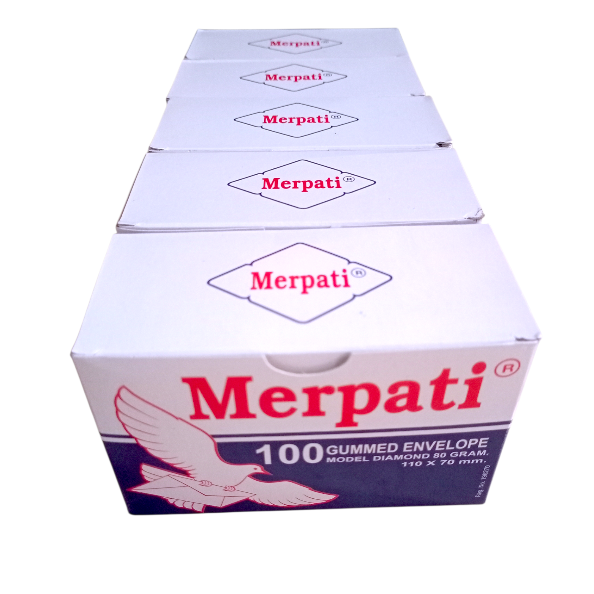 AMPLOP PUTIH KECIL MERPATI 1 BAL ISI 5 BOX
