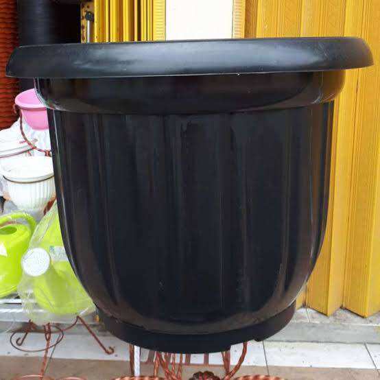Paket Hemat 3 Pcs Pot Hitam Eboni Ukuran 50 Cm / Paket Hemat 3 Pcs Pot Jumbo Besar Eboni Untuk Pohon B…