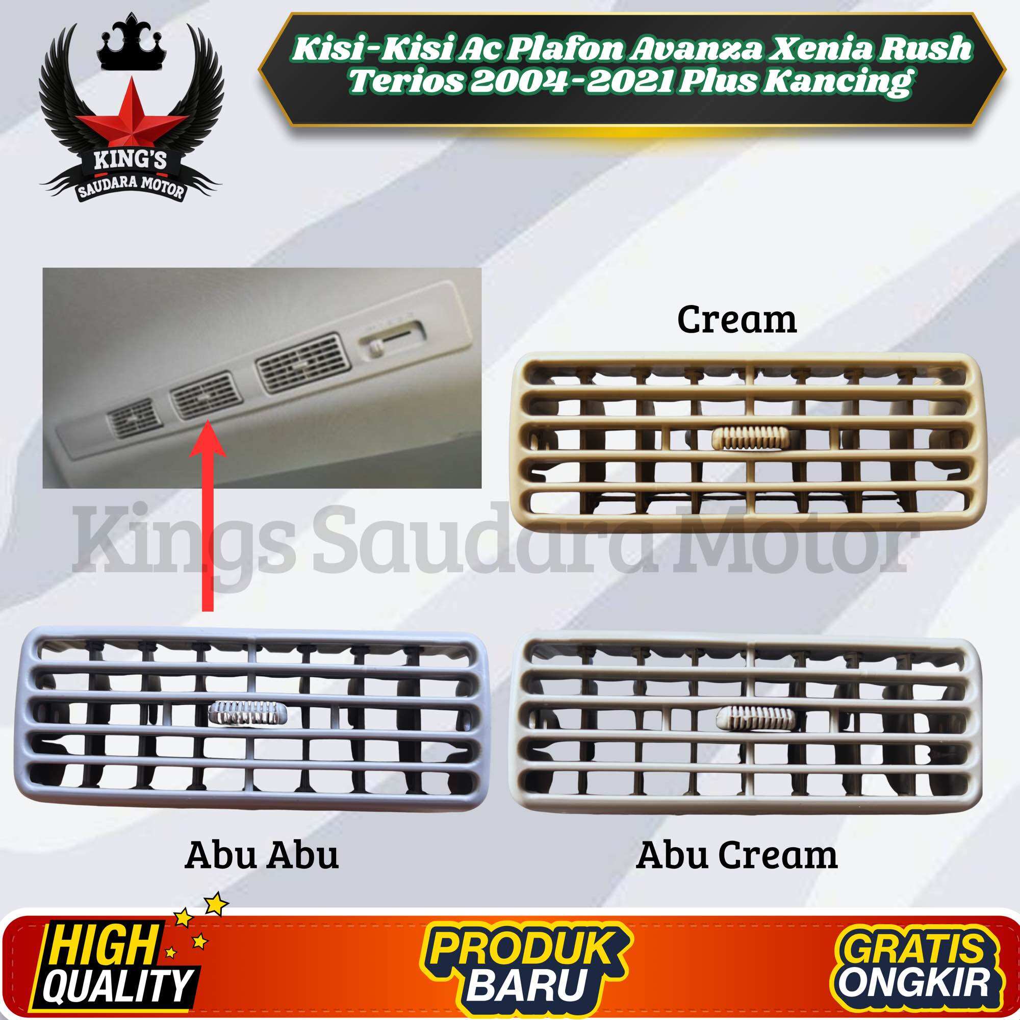 Kisi Kisi Ac Plafon Mobil Avanza Xenia Rush Terios 2004 2021 Original Harga 28,000 rupiah*Gratis Ongkir
