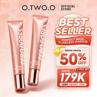 O.TWO.O Pore Invisible Primer Cream Bedak Tahan Air Dan Keringat Oil Control Soft Matte Focus Base Foundation Makeup Tahan Lama