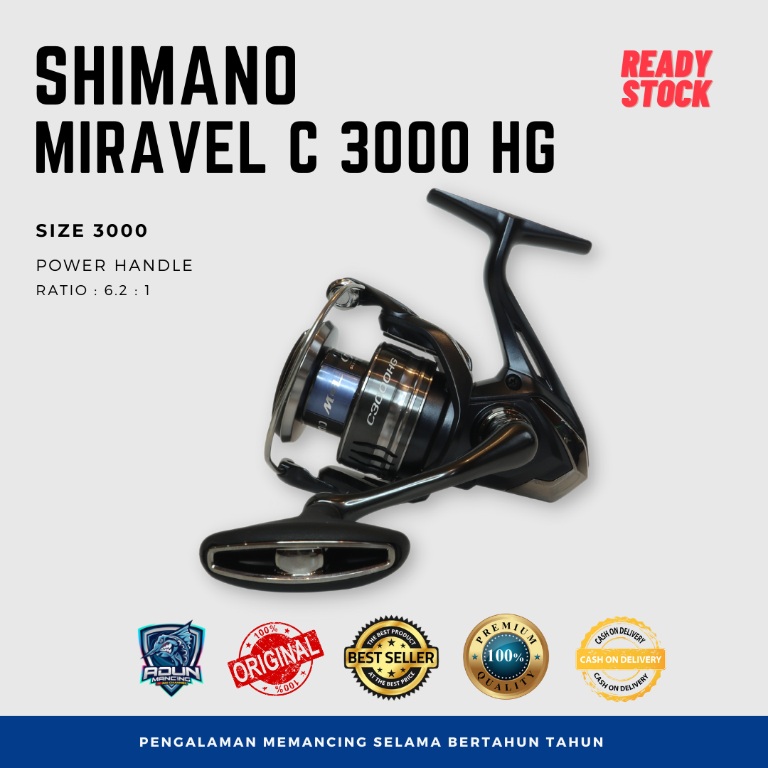 Reel shimano miravel C 3000 HG