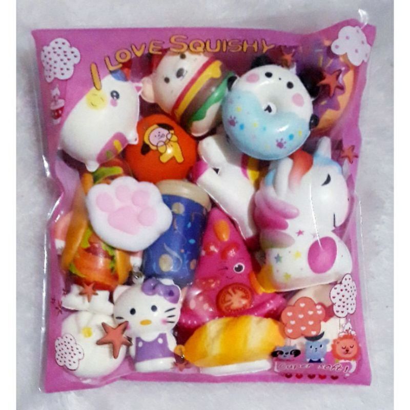 12 pcs squishy paket hemat squishy lucu squishy murah squishy lucu