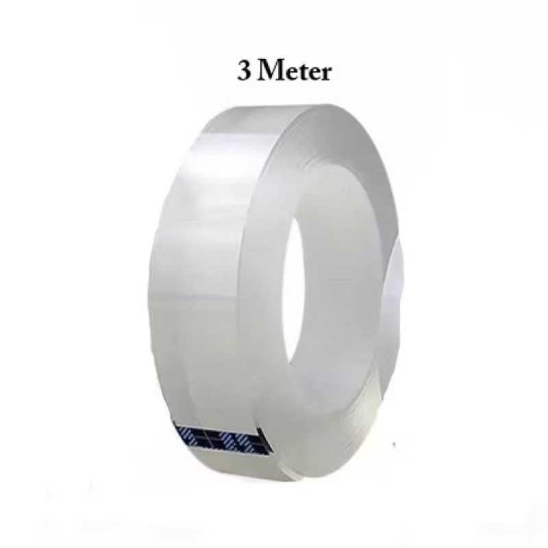 DOUBLE TAPE SELOTIP NANO 2 SISI KUAT / DOUBLE TAPE KUAT / DOUBLE TAPE SERBAGUNA SUPER LENGKET / ISOLASI SERBAGUNA Transparan