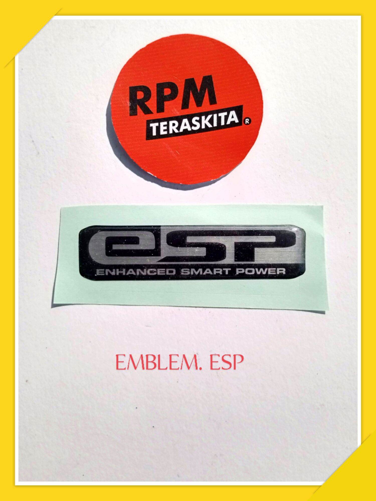 EMBLEM | LOGO | STIKER TIMBUL 3D | ESP ( Enhanced Smart Power ) untuk semua jenis motor Honda matic Harga 3,350 rupiah*Gratis Ongkir