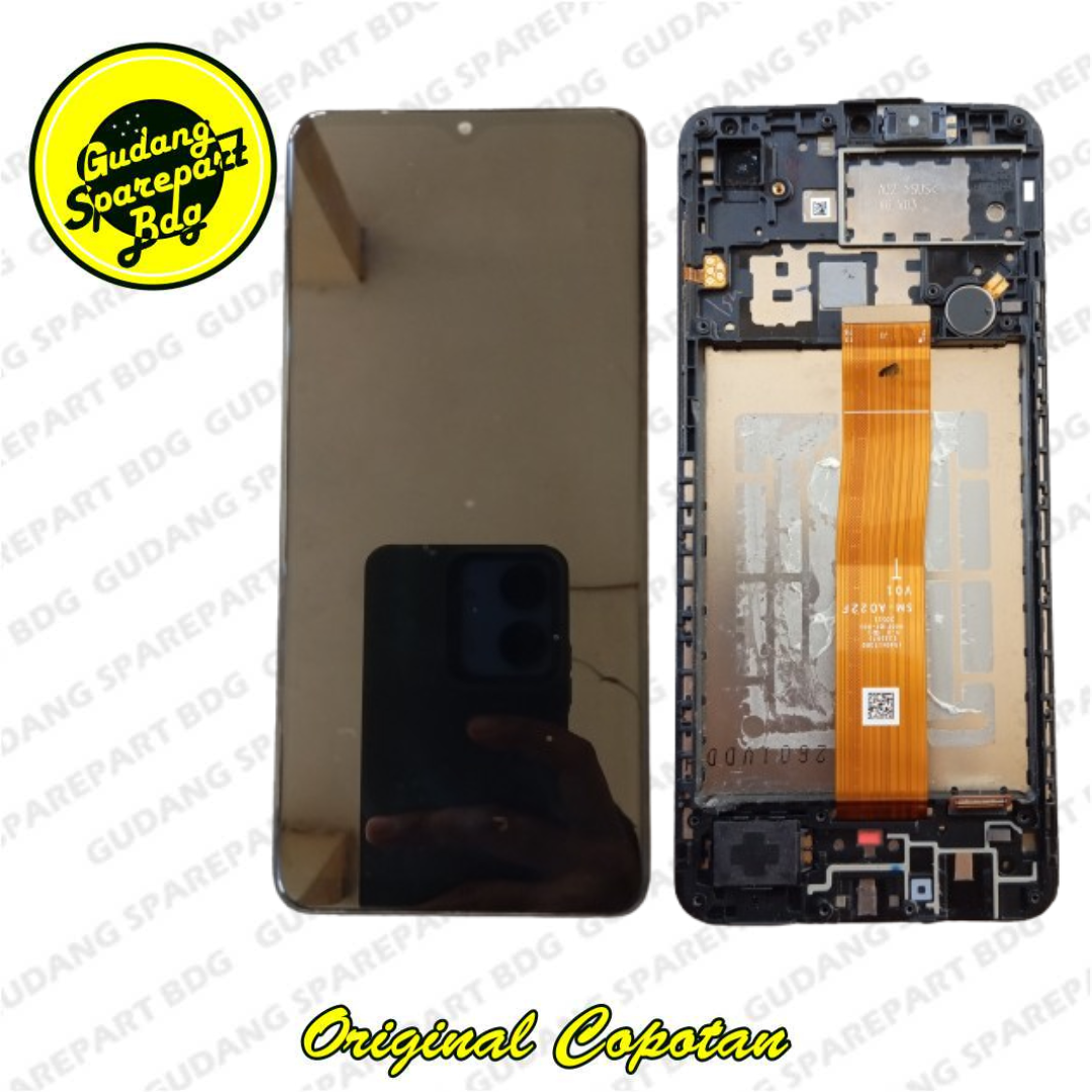 Frame LCD - Tulang LCD - Tatakan LCD Samsung A02 Original Copotan Harga 350,000 rupiah*Gratis Ongkir