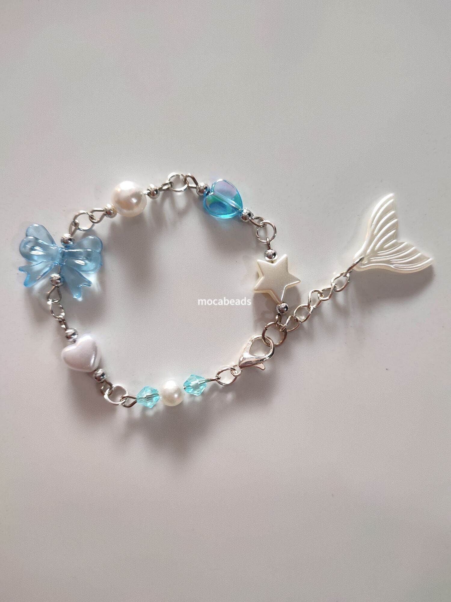 gelang manik aesthetic korea model pita/ gelang kupu kupu/ gelang - Main Image