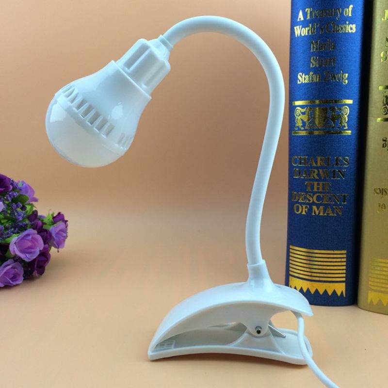 Lampu Jepit LED USB / Lampu Belajar / Lampu Baca / Lampu klip Meja LED