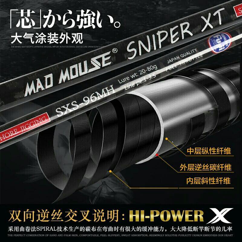 Shorejigging Mad Mouse Sniper XT 96H | PE 2-5 (2.88M) | jig 50-120