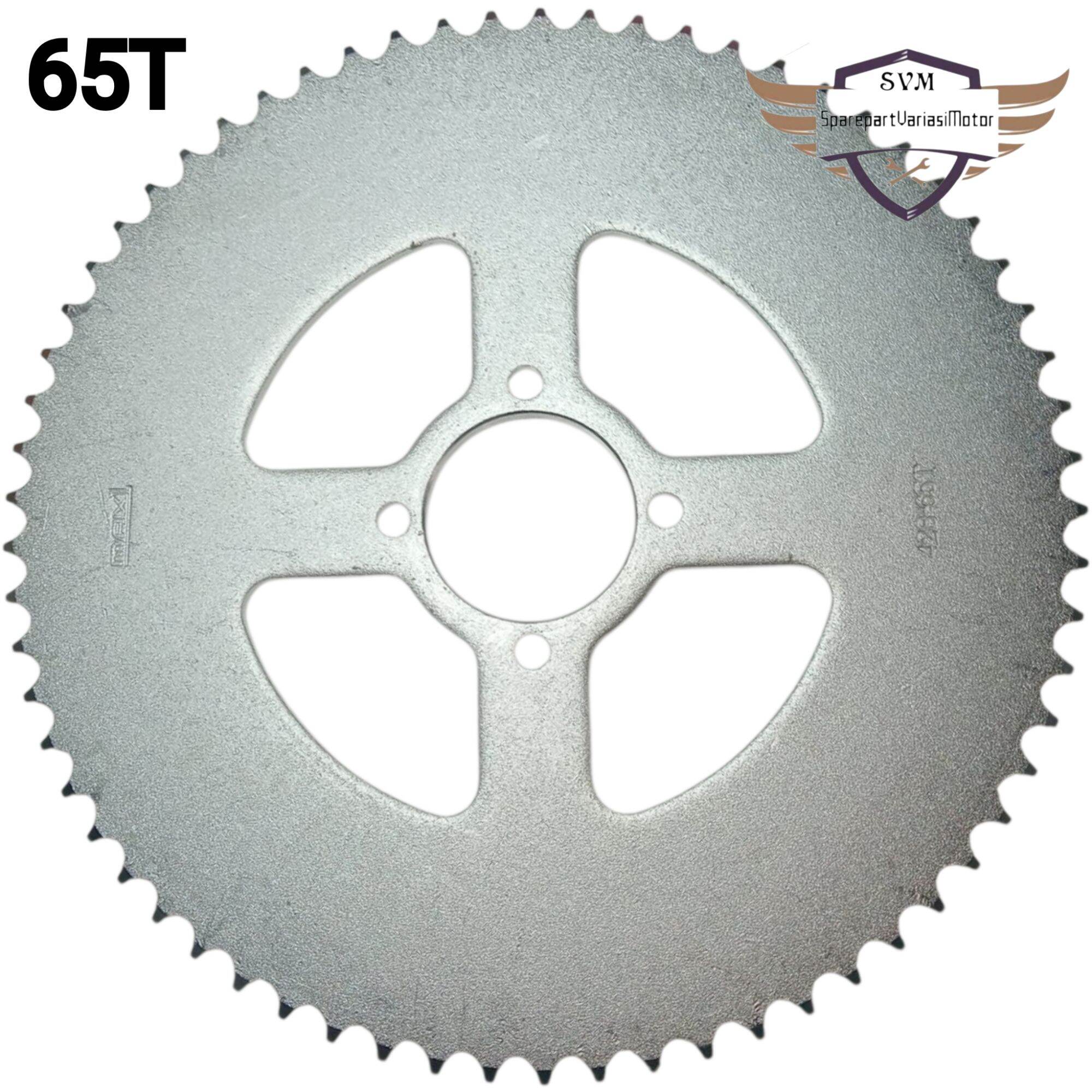 Rear Gear 65t Smash Shogune Satria Rc Bravo Crystal 65t Harga 125,000 rupiah*Gratis Ongkir