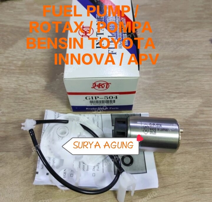 FUEL PUMP / ROTAX / POMPA BENSIN HKT GIP-504 TOYOTA INNOVA / APV ...