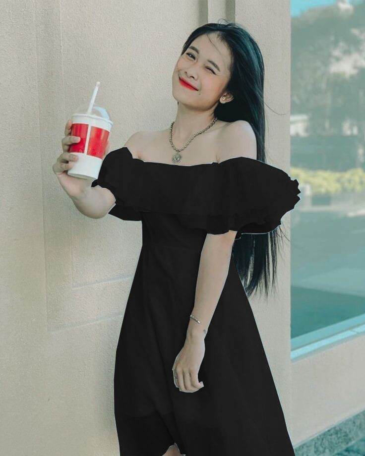 NEW KOREA MIDI DRESS SABRINA PANTAI OFF SHOULDER GOODQUALITY | Lazada  Indonesia