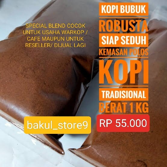 Kopi Bubuk Polosan Murni SUPER ISTIMEWA PLUS 1 KG / KILOAN COCOK UNTUK