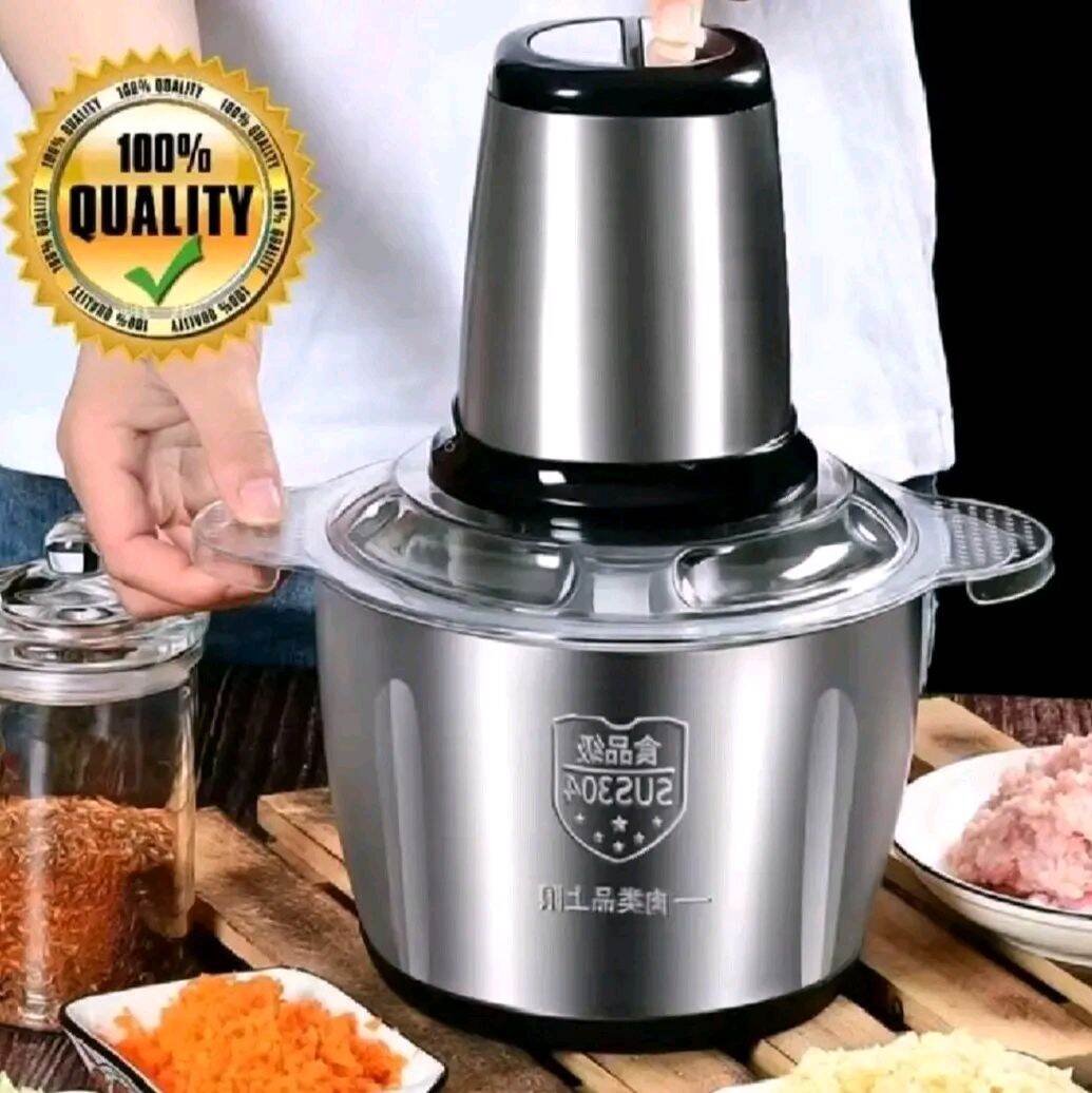BLENDER CHOPPER STAINLESS STEEL 2 LITER BLENDER PENGGILING DAGING BLENDER BUMBU BLENDER MULTIFUNGSI
