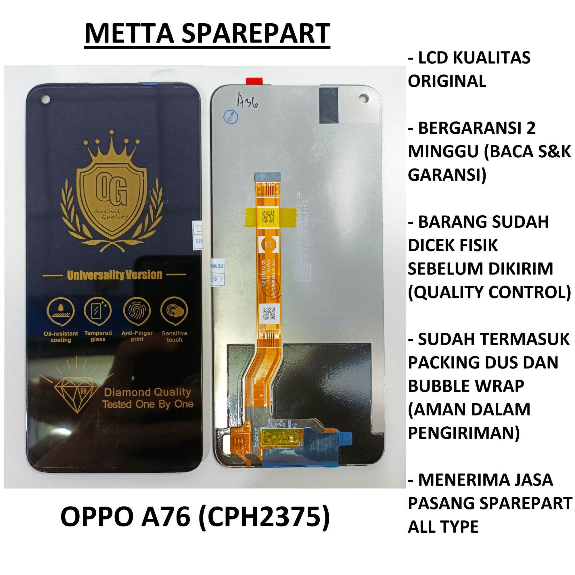 lcd oppo a76 original