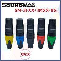 JACK XLR CANON MALE FEMALE SOUNDMAX SM-3MXX-BG SM-3FXX-BG