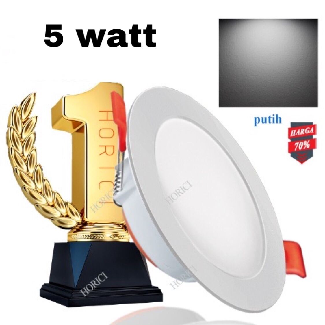 Downlight 5 watt Led Putih Warmwhite | Lazada Indonesia