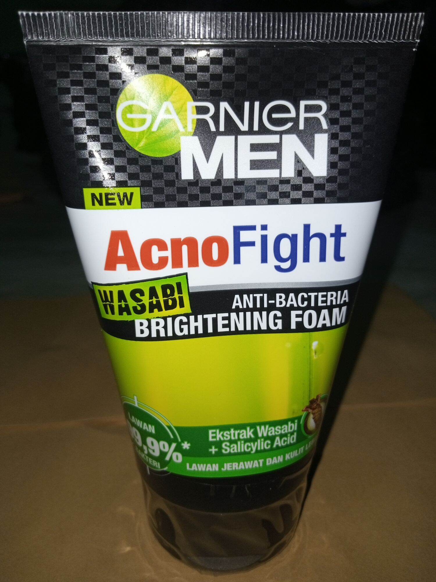 Pembersih Wajah Garnier Men Acno Fight Wasabi Foam 100ml ORIGINAL 100
