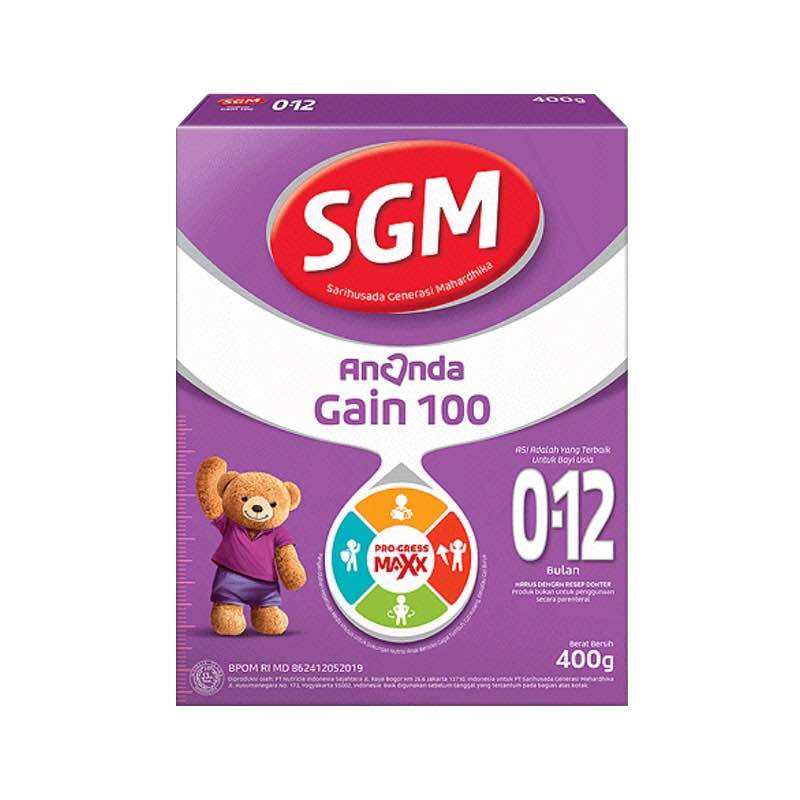 GAIN 0-12 BULAN Nutrigizi Lengkap Formula 400 GR