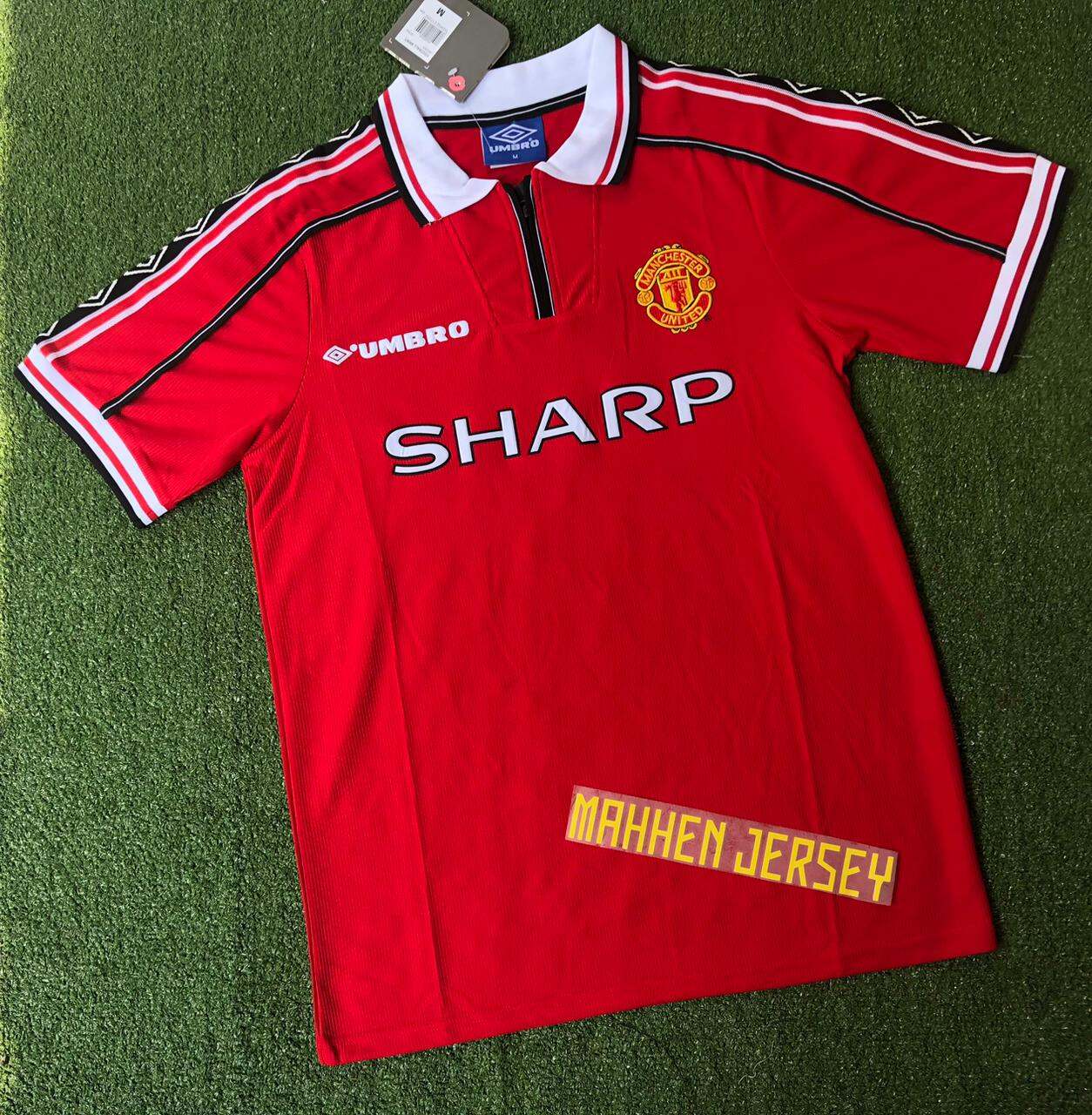 Jual JERSEY RETRO MU HOME SHARP 92 94 1992 1994 GO GRADE ORI di