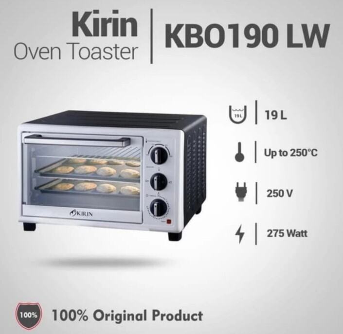 OVEN KIRIN KBO 190 LW LOW WATT KIRIN KBO190LW OVEN LISTRIK KIRIN 19
