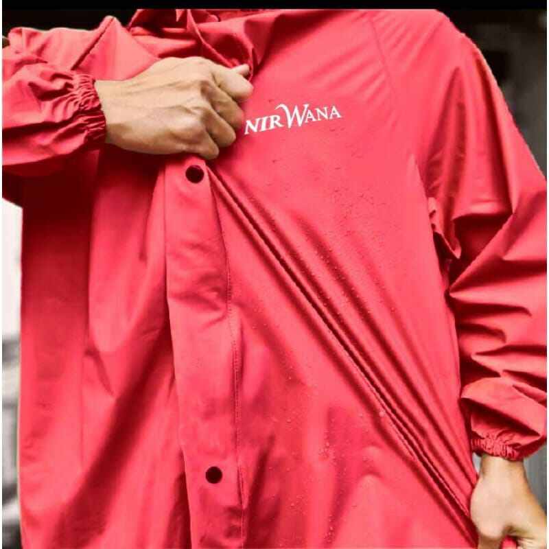 Adult Raincoat Nirwana Hodie Raincoat Suit Thick Raincoat Anti-Tear Anti-Translucent Waterproof Harga 15,985 rupiah*Gratis Ongkir