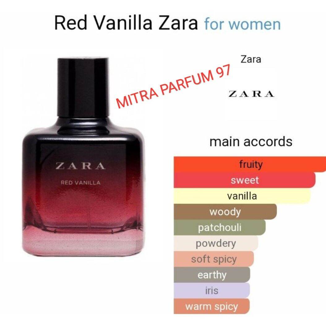 Zara Red Vanilla Perfume 30ml Red Vanilla Zara Perfume A Fragrance