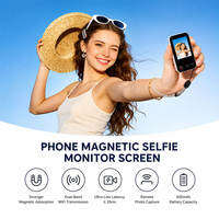 TELESIN Mini Magnetic Selfie Vlog Monitor Screen Portable WiFi 600mAh - P5-RMT-06 - Beige