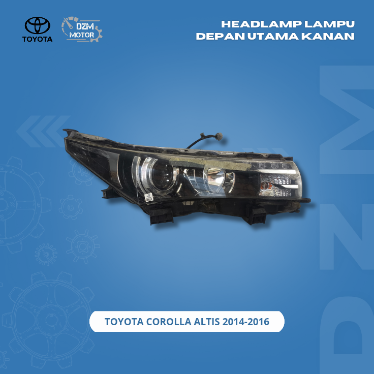 Original Headlamp Lampu Depan Utama Kanan Toyota Corolla Altis 2014 2015 2016 Giá 1,500,000 Đồng*Miễn phí vận chuyển