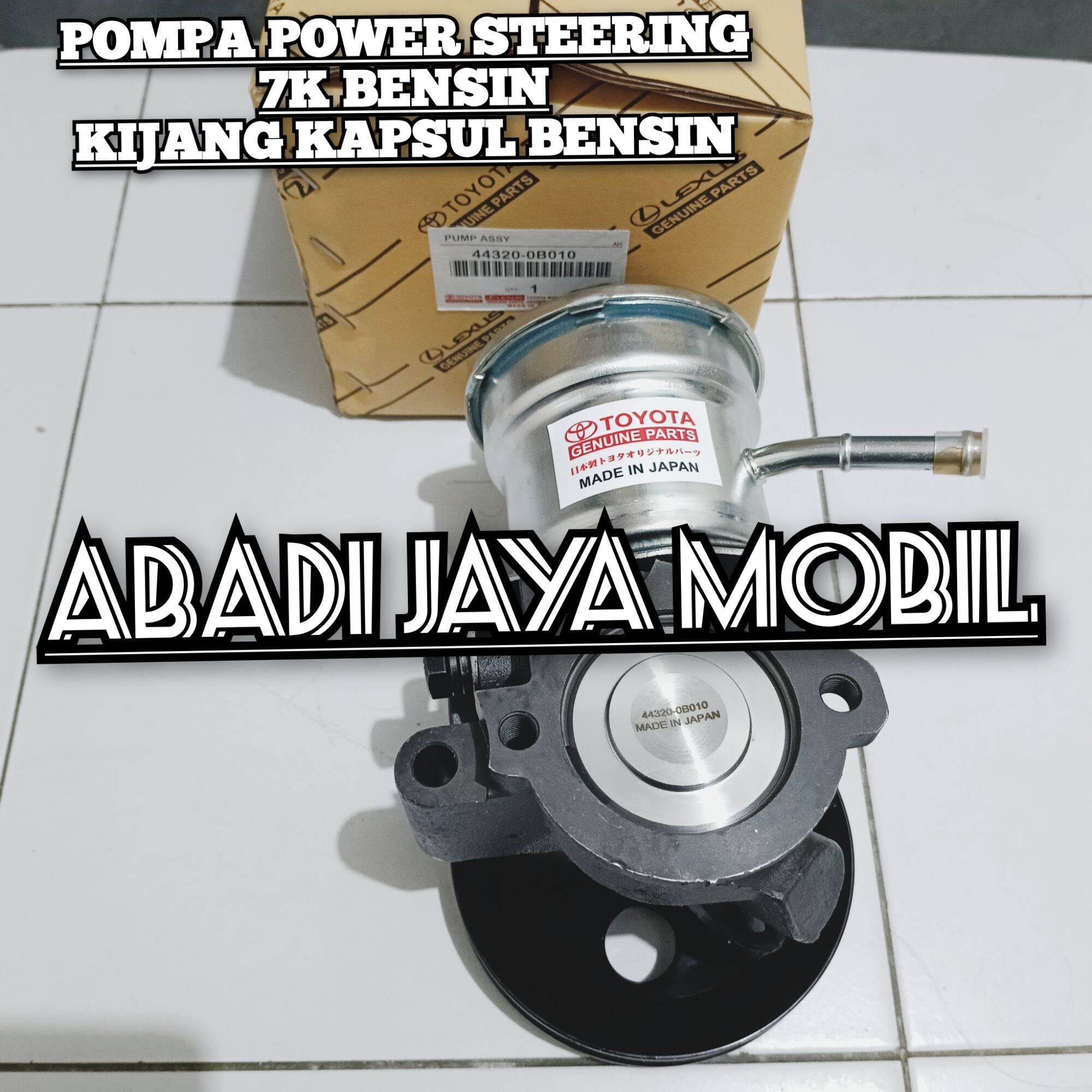 POMPA POWER STEERING KIJANG KAPSUL 7K BENSIN 44320-0B010 Harga 1,100,000 rupiah*Gratis Ongkir
