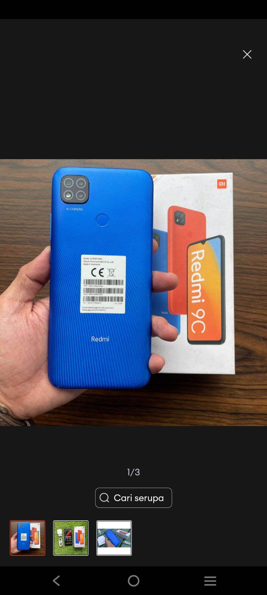 redmi 9c Harga  1,500,000 Ringgit*Penghantaran Percuma