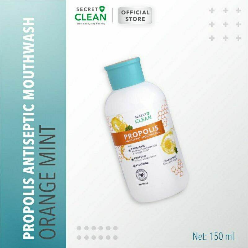 Secret Clean Propolis Antiseptic MouthWash 150ML Obat Kumur Pembersih