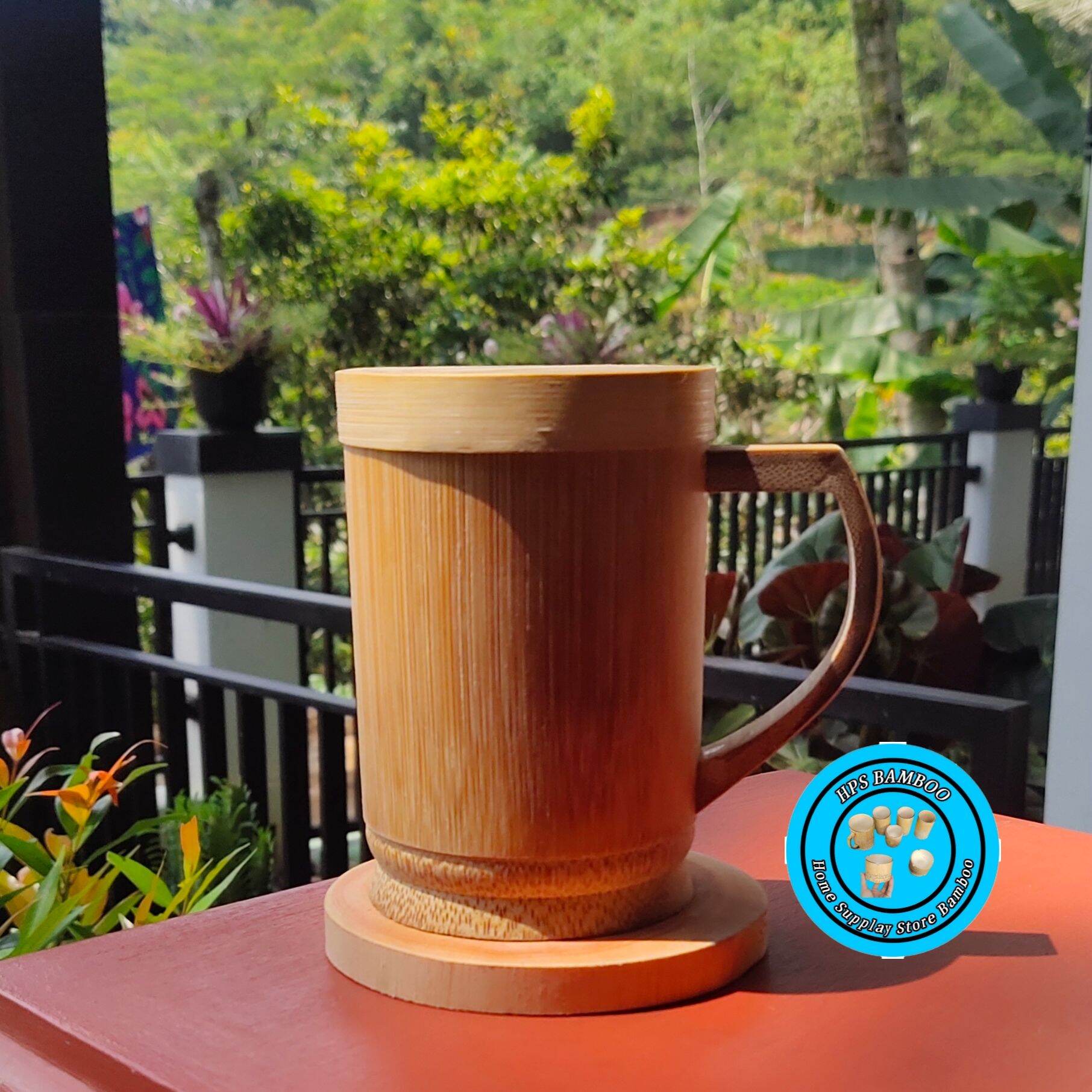 Cangkir Bambu Pake Tutup Mug Alami Tradisional Gelas Natural Tanpa Pernis Lazada Indonesia 2892