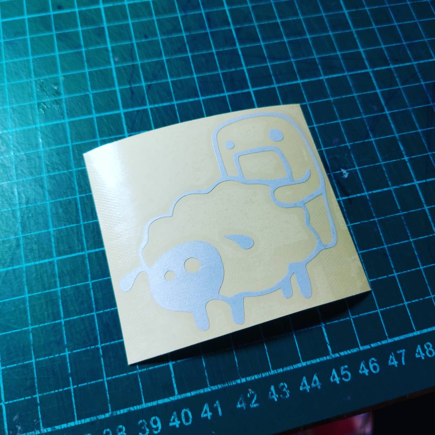 Sticker Cutting Kartun Naik Domba isi 1 pcs Harga 8,000 rupiah*Gratis Ongkir